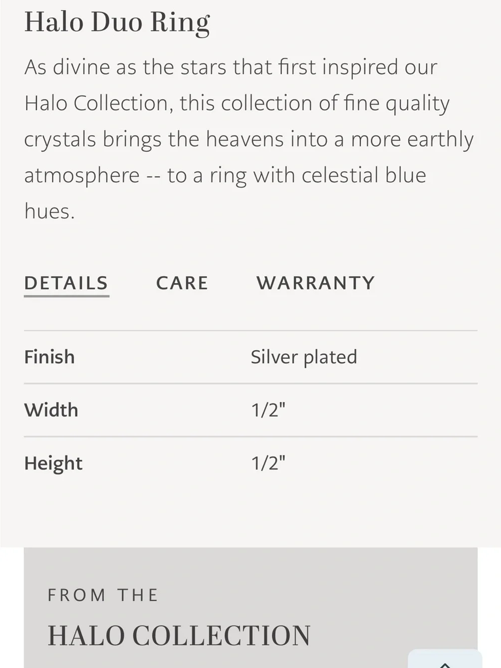 BRIGHTON Halo Duo Ring Set Size 9